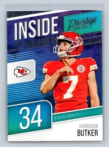 2020 Panini Prestige Inside the Numbers #IN-HB Harrison Butker Chiefs A84 - Picture 1 of 2