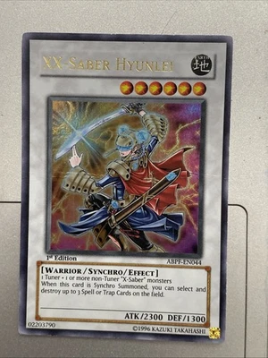 Yugioh Card TCG XX-Saber Hyunlei ABPF-EN044 Ultra Rare Holo 1st Edit Near Mint - Image 1 of 2