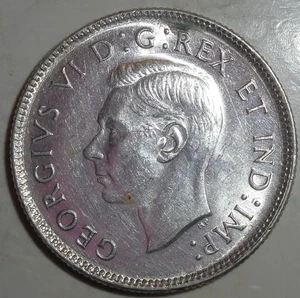 Canadian Quarter 1944, höhere Qualität, Nachlassauktion, KOSTENLOSER VERSAND - Bild 1 von 2