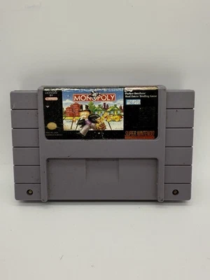 Monopoly (Super Nintendo Entertainment System, 1992) Tested! - Image 1 of 3