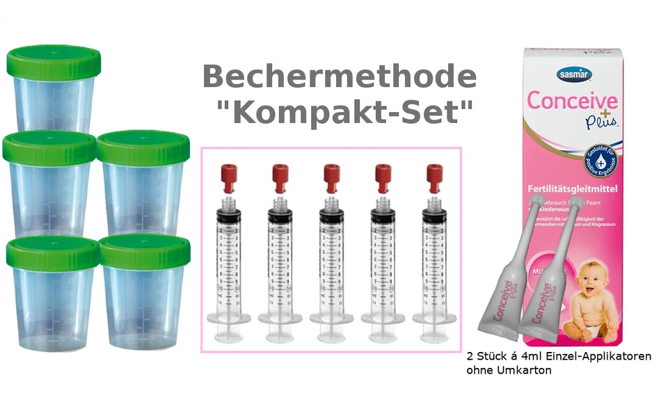 Kompak-Paket zur Bechermethode, Kinderwunsch, Heiminsemination, schwanger werden - Bild 1 von 3