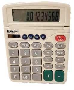 BUSICOM Calculator fm.70UX Vintage Calculator Dual Power Desktop Genuine - Picture 1 of 9