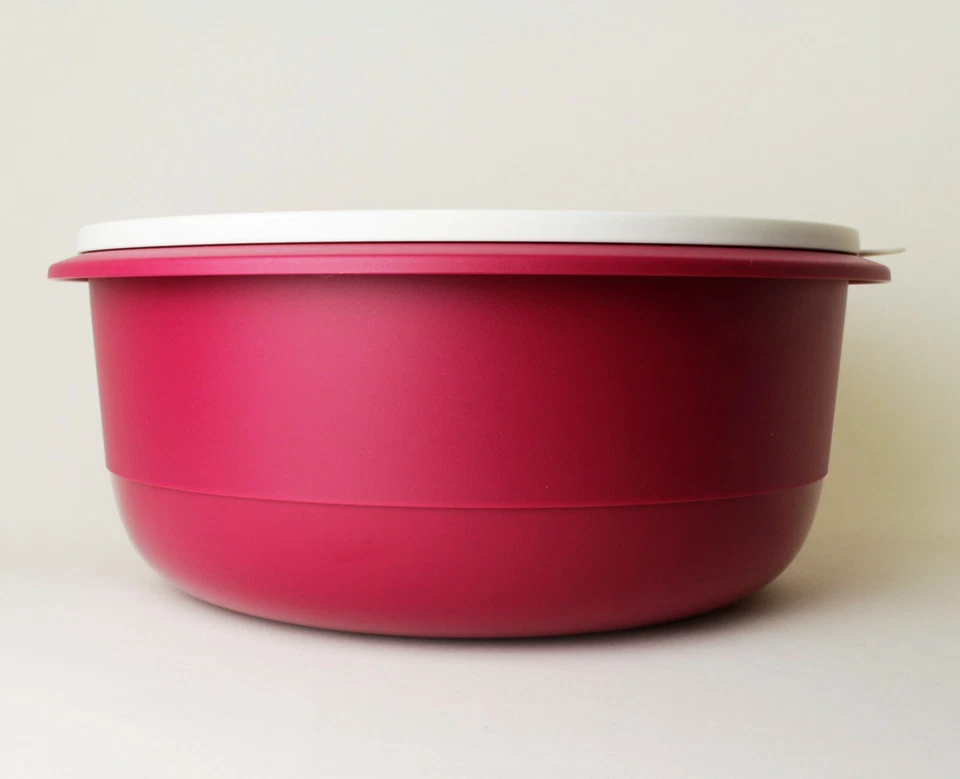 TUPPERWARE - Pengschüssel - Peng 9,5L XXL Brombeere Weiß Rührschüssel - Bild 1 von 1