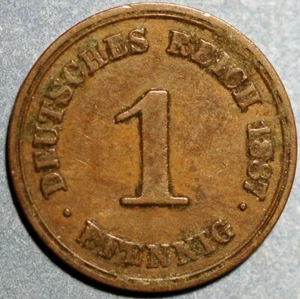 Germany 1 Pfennig 1887 A Wilhelm II KM# 1 - Picture 1 of 2