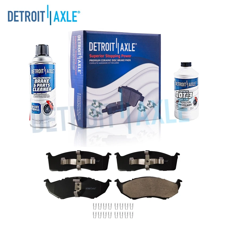 Front Ceramic Brake Pads Kit for 1996-2000 Chrysler Town & Country Grand Voyager - Image 1 of 4