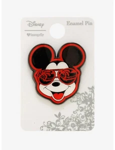 Disney Loungefly Mickey Summer Palm Tree Shades Enamel Pin, NEW With Tags - Picture 1 of 2