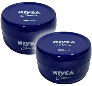 NIVEA Moisturizing Cream Hands Face Body Lotion 200ml=6.8oz Crema Humectante 2Pk - Picture 1 of 3