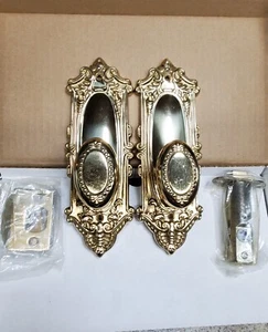 Emtek Dekorbeschlag Modell 8203 Victoria Platte Messing poliert - Bild 1 von 5