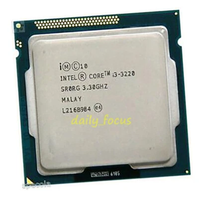 Intel Core i3-3220 3.3 GHz LGA1155 2 Core 4 threads SR0RG CPU Processors 3 MB - Image 1 of 4