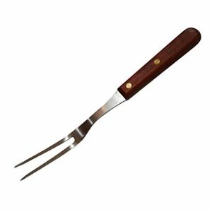 10.5" Carving/ Meat Fork With Wood Handle