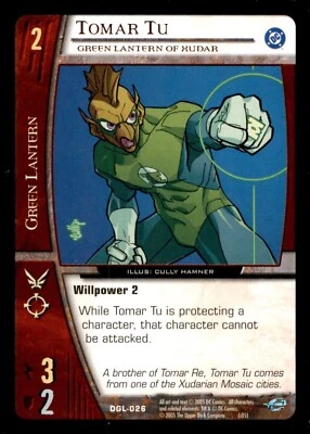 Tomar Tu - Green Lantern of Xudar DGL-026 Green Lantern Corps VS System 2005 TCG - Image 1 of 2