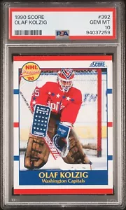 1990-91 Score #392 Olaf Kolzig - PSA 10 MINT - RC ROOKIE - Picture 1 of 1