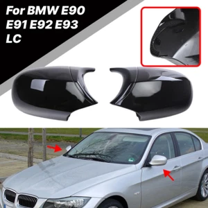 Calotte specchietti retrovisori esterni nero lucido per BMW E90 E91 E92 E93 E81 stile M 10-13 - Foto 1 di 8