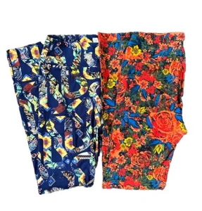 2pk Of OS Lularoe  Leggings Floral Beautiful NEW - Picture 1 of 5