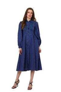 Miss Lavish London Boho Summer Midi Maxi Dress for Women's, Various Sizes - Blue - Picture 1 of 8