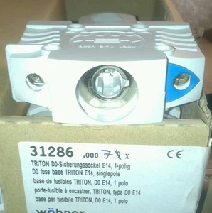 Base de fusible Wöhner Triton D0 E14 - Imagen 1 de 1