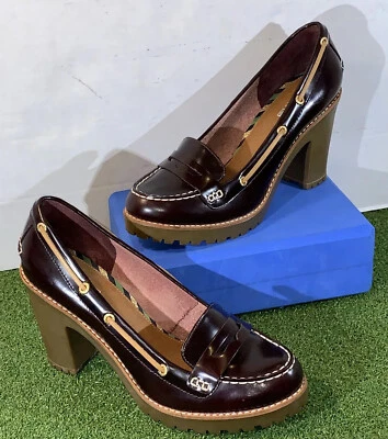 Sperry Top-Sider  Women Size 9M Burgundy Patent Leather Heels - Image 1 of 4