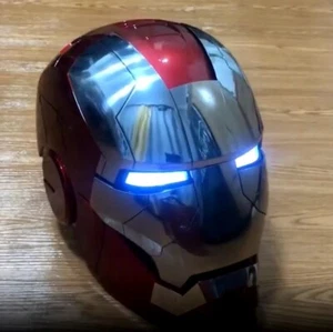 1:1 Mk5 Autoking Iron Man Helmet Cosplay Voice Contrl Eyes Light Model Christmas - Picture 1 of 9