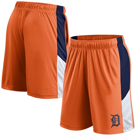 Men's Fanatics Branded Orange Detroit Tigers Primary Logo Shorts Cover
