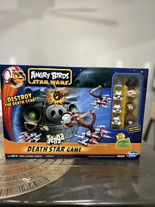 Star Wars Angry Birds Jenga Death Star Playset Exclusive Chewbacca Fig COMPLETE - Picture 1 of 5