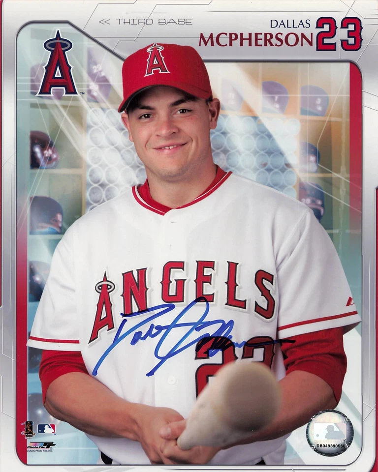 Dallas McPherson Angels Firmado Automático 8x10 *2840 Foto 1 de 1