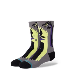 Stance Disney Maleficent Kids Socks Size Youth L (3-5.5) - Picture 1 of 5