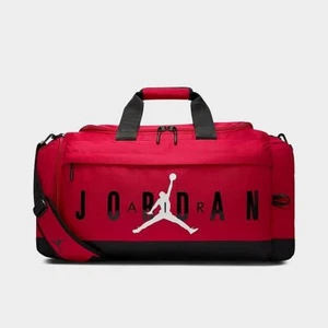 $50 Nike Air Jordan Sport Velocity Duffle Luxury Travel Bag Red sz M - Picture 1 of 12