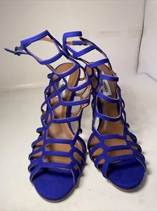 STEVE MADDEN SLITHUR Purple SANDAL HEEL, NWOT. SIZE 9M - Picture 1 of 13