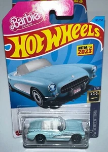 Hot Wheels 1956 Carvette 2023 Barbie The Movie #183 Blue - Picture 1 of 2