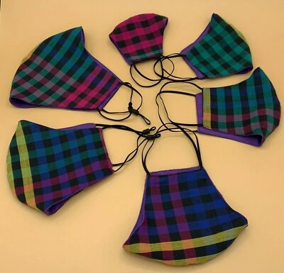 Face Masks, Plaid, Gingham, Checker, Style, Washable, Reusable, Family, Big, Man - Image 1 of 4