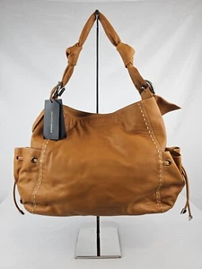 Borsa a tracolla Francesco Biasia Apple in pelle ambra nuova con etichetta - Foto 1 di 7