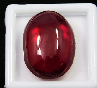Natural Madagascar Red Ruby 33.30 Ct Oval Cabochon Cut Certified Loose Gemstone - Image 1 of 4