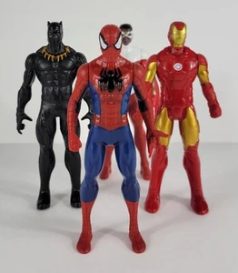 Hasbro Marvel Figurines 2015  Spider man,iron man, Black panther, Falcon - Picture 1 of 12