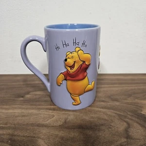 Large Winnie The Pooh Mug Disney Store Ha Ha Hee Hm Rare Purple  - Picture 1 of 7