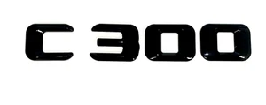 #1 C300 BLACK REPLACEMENT FOR MERCEDES REAR TRUNK EMBLEM BADGE NAMEPLATE DECAL - Picture 1 of 4