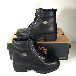 Harley Davidson Sz 7 Woman Black Cruise Control Boots Motorcycle Riding - Picture 1 of 13