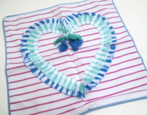 Pottery Barn Teen Fringe Fun Heart Tassel Sofa Toss Pillow Cover 16" New - Picture 1 of 3