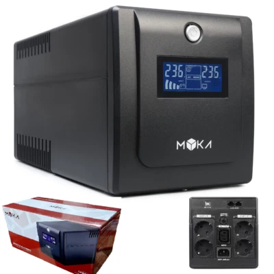 UPS GRUPPO DI CONTINUITA' MYKA MK-1025 2000VA LCD 4x SCHUKO 1x IEC13 RJ11 LABOR