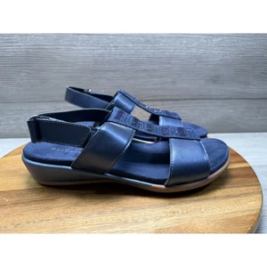 Sandalia de cuña Easy Spirit Hazel para mujer, azul, 6 WW - Imagen 1 de 6