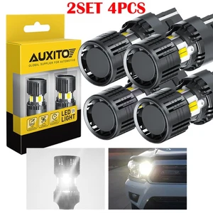 4X AUXITO 7443 7440 LED Reverse Backup Light Bulbs White 3000LM Super Bright KP8 - Picture 1 of 12