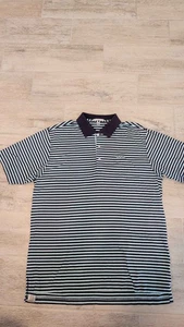 Peter Millar Herren große lila Streifen Golf Polo - Bild 1 von 8