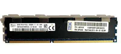 SK Hynix 32GB PC3L-8500R 1066MHz Reg ECC DDR3 Server Memory Ram HMT84GR7MMR4A-G7 - Image 1 of 4