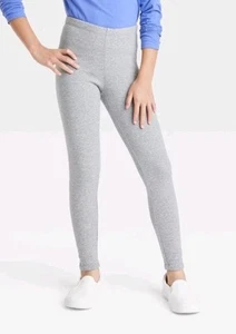 Girls' Size Large (10/12) Cozy Lined Leggings - Cat & Jack- Heather Gray - Picture 1 of 3