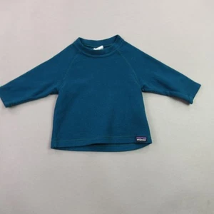 Patagonia Sweatshirt Kids Medium Long Sleeve Crew Neck Outdoor Pullover Blue - Picture 1 of 10
