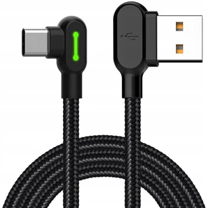 MCDODO 90° ABGEWINKELT KABEL USB-C SCHNELLLADUNG DOPPELSEITIG USB TYP C LED - Bild 1 von 9