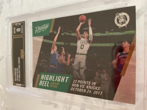 JAYSON TATUM CELTICS 2017 PRESTIGE HIGHLIGHT REEL ROOKIE RC # 7 GRADED 8 L@@K - Picture 1 of 2