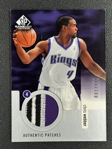2004 SP Game Used - Authentic Patches Chris Webber GU Patch /100 SSP Rare#Z - Picture 1 of 2