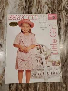 Folleto Berroco #184 niñas pequeñas 10 patrones de punto, ganchillo 1999 - Imagen 1 de 6