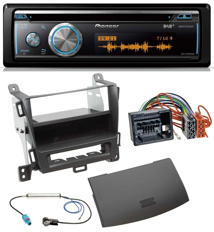 Pioneer MP3 DAB USB CD Bluetooth Autoradio für Opel Zafira Tourer ab 12 jet blac - Bild 1 von 4
