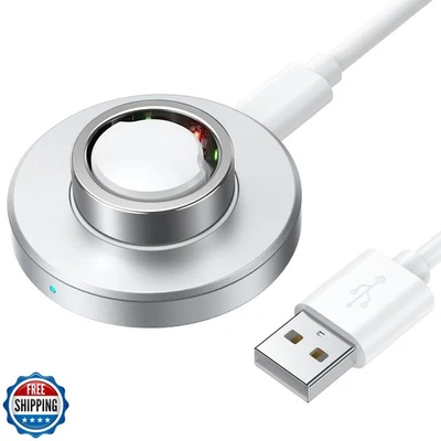 Oura Ring Gen 3 Charger Dock Size 6, USB-C, Aluminum Alloy, Anti-slip Silver - Image 1 of 4